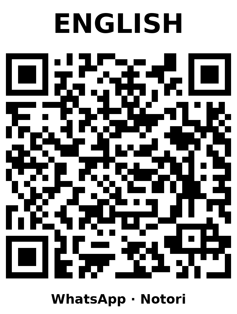 WhatsApp QR code in English