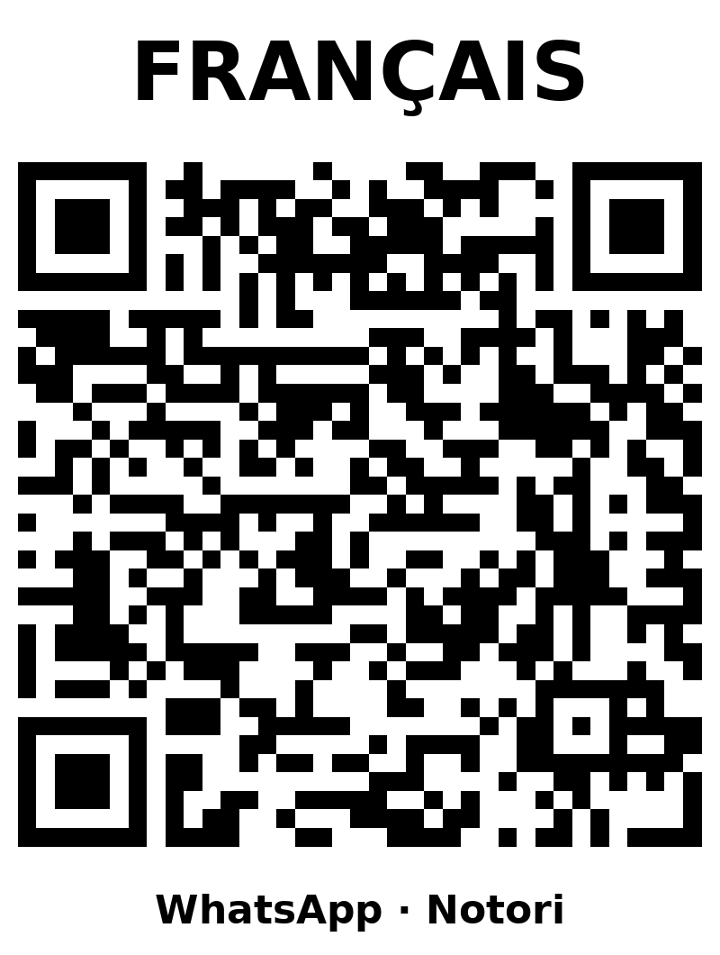 QR code WhatsApp en français